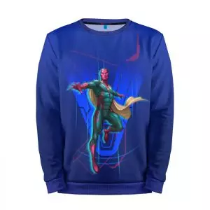 Sweatshirt Blue Art Vision Marvel Idolstore - Merchandise and Collectibles Merchandise, Toys and Collectibles 2
