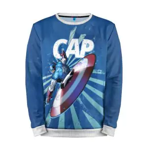 Captain America Sweatshirt Throw shield Idolstore - Merchandise and Collectibles Merchandise, Toys and Collectibles 2