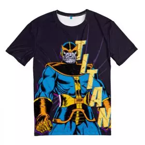 T-shirt Thanos titan Villain Retro style Idolstore - Merchandise and Collectibles Merchandise, Toys and Collectibles 2