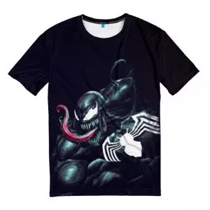 T-shirt Venom Symbiote Black w/ spider logo Idolstore - Merchandise and Collectibles Merchandise, Toys and Collectibles 2