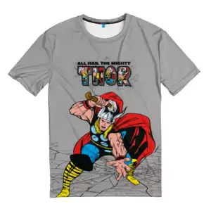 T-shirt Thor All hail the mighty Retro style Idolstore - Merchandise and Collectibles Merchandise, Toys and Collectibles 2