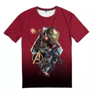 T-shirt Avengers Against Thanos Tee Logo Idolstore - Merchandise and Collectibles Merchandise, Toys and Collectibles 2