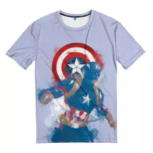 T-shirt Captain America Minimalist Fan Art Idolstore - Merchandise and Collectibles Merchandise, Toys and Collectibles 2