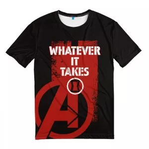 T-shirt Black Widow whatever it takes Avengers Endgame Idolstore - Merchandise and Collectibles Merchandise, Toys and Collectibles 2