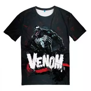 T-shirt Venom Monster Black Sign Idolstore - Merchandise and Collectibles Merchandise, Toys and Collectibles 2
