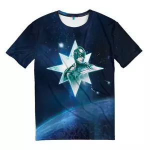 T-shirt Helmet Captain Marvel Blue Idolstore - Merchandise and Collectibles Merchandise, Toys and Collectibles 2