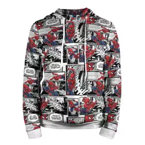 Hoodie Spider-man Retro Comics Pattern Idolstore - Merchandise and Collectibles Merchandise, Toys and Collectibles 2
