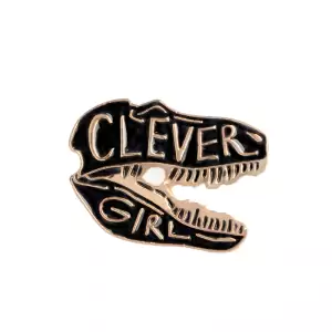 Pin Clever Girl Black enamel brooch Idolstore - Merchandise and Collectibles Merchandise, Toys and Collectibles 2