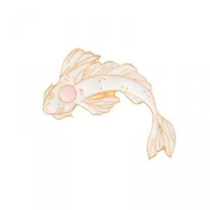 Pin Dream Fish White enamel brooch Idolstore - Merchandise and Collectibles Merchandise, Toys and Collectibles 2