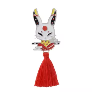 Pin Japanese Traditional Rabbit enamel brooch Idolstore - Merchandise and Collectibles Merchandise, Toys and Collectibles 2