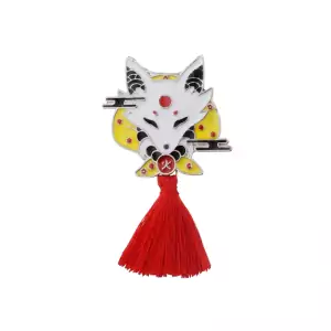 Pin Japanese Traditional Fox enamel brooch Idolstore - Merchandise and Collectibles Merchandise, Toys and Collectibles 2