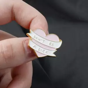 Pin Don’t be a dick Heart enamel brooch Idolstore - Merchandise and Collectibles Merchandise, Toys and Collectibles 2