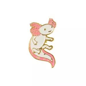 Pin Salamander Fish White enamel brooch Idolstore - Merchandise and Collectibles Merchandise, Toys and Collectibles 2
