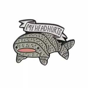 Pin My Head Hurts Tiger Shark enamel brooch Idolstore - Merchandise and Collectibles Merchandise, Toys and Collectibles 2
