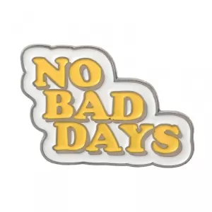 Buy pin no bad days sign yellow enamel brooch - product collection