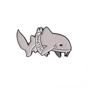 Pin Help Me Shark enamel brooch Idolstore - Merchandise and Collectibles Merchandise, Toys and Collectibles 2