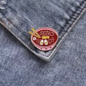 Pin Send Noods Food enamel brooch Idolstore - Merchandise and Collectibles Merchandise, Toys and Collectibles 2
