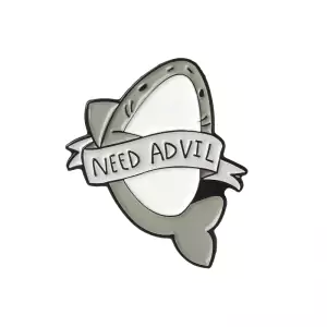 Pin Need Advil Shark enamel brooch Idolstore - Merchandise and Collectibles Merchandise, Toys and Collectibles 2