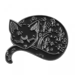Buy pin night celestial cat enamel brooch - product collection