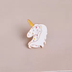 Pin Fairy Unicorn White enamel brooch Idolstore - Merchandise and Collectibles Merchandise, Toys and Collectibles 2