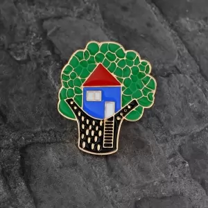 Pin Tree House enamel brooch Idolstore - Merchandise and Collectibles Merchandise, Toys and Collectibles 2