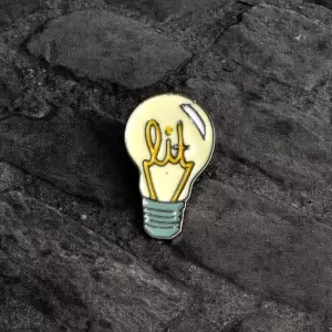 Pin Lit Light Bulb enamel brooch Idolstore - Merchandise and Collectibles Merchandise, Toys and Collectibles 2