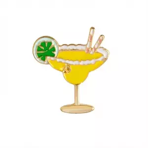 Pin Beach Cocktail Yellow enamel brooch Idolstore - Merchandise and Collectibles Merchandise, Toys and Collectibles 2