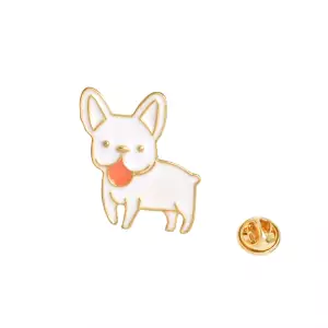 Pin French Bulldog Dog enamel brooch Idolstore - Merchandise and Collectibles Merchandise, Toys and Collectibles 2