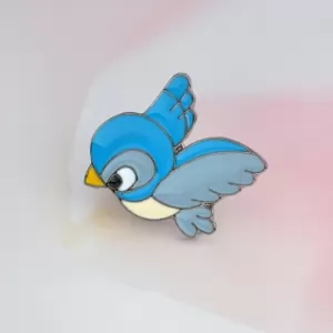 Pin Snow White Bird Blue enamel brooch Idolstore - Merchandise and Collectibles Merchandise, Toys and Collectibles 2