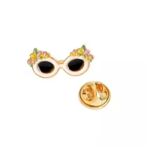 Pin Flower Glasses enamel brooch Idolstore - Merchandise and Collectibles Merchandise, Toys and Collectibles 2