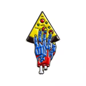 Pin Pizza for Zombie Blue enamel brooch Idolstore - Merchandise and Collectibles Merchandise, Toys and Collectibles 2
