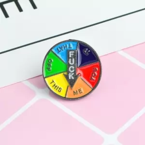 Pin Fuck Wheel of Fortune enamel brooch Idolstore - Merchandise and Collectibles Merchandise, Toys and Collectibles 2
