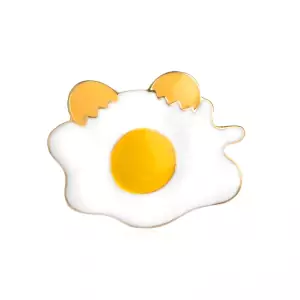 Pin Fried Eggs Food enamel brooch Idolstore - Merchandise and Collectibles Merchandise, Toys and Collectibles 2