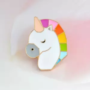 Pin Calm Rainbow Unicorn enamel brooch Idolstore - Merchandise and Collectibles Merchandise, Toys and Collectibles 2