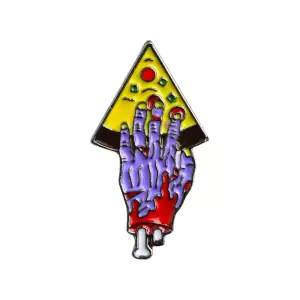 Pin Pizza for Zombie Purple enamel brooch Idolstore - Merchandise and Collectibles Merchandise, Toys and Collectibles 2