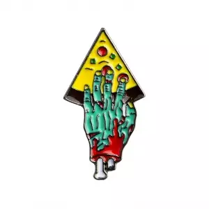 Pin Zombie Pizza Green enamel brooch Idolstore - Merchandise and Collectibles Merchandise, Toys and Collectibles 2