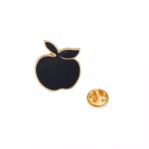 Buy pin apple black fruit enamel brooch - product collection
