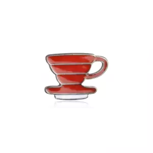 Pin Coffee Cup Red enamel brooch Idolstore - Merchandise and Collectibles Merchandise, Toys and Collectibles
