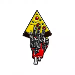 Pin Pizza for Zombie Black enamel brooch Idolstore - Merchandise and Collectibles Merchandise, Toys and Collectibles 2