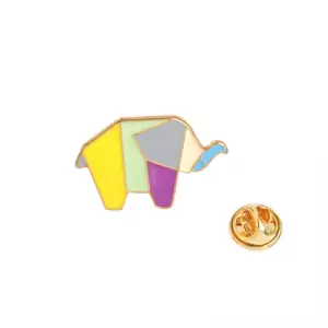 Pin Elephant Origami Animal enamel brooch Idolstore - Merchandise and Collectibles Merchandise, Toys and Collectibles 2