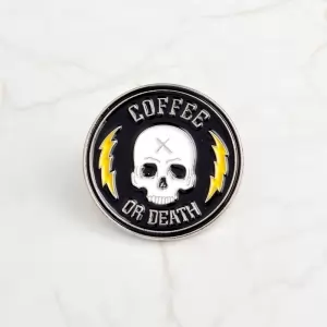 Pin Coffee or Death enamel brooch Idolstore - Merchandise and Collectibles Merchandise, Toys and Collectibles 2