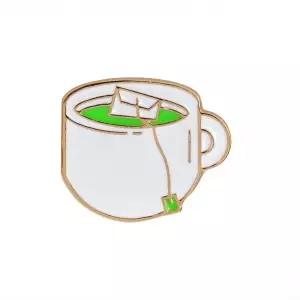 Pin Tea Bag in a Cup enamel brooch Idolstore - Merchandise and Collectibles Merchandise, Toys and Collectibles 2