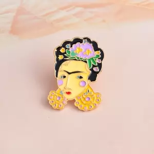 Pin Frida Kahlo enamel brooch Idolstore - Merchandise and Collectibles Merchandise, Toys and Collectibles 2