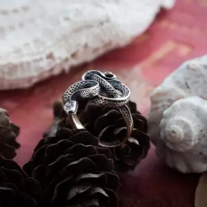 Handmade ring with snake Mystic Idolstore - Merchandise and Collectibles Merchandise, Toys and Collectibles