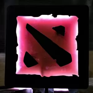 Night light Dota 2 Logo Red Emblem Lamp Idolstore - Merchandise and Collectibles Merchandise, Toys and Collectibles 2