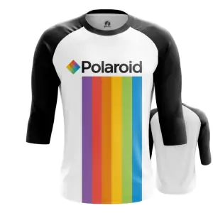 Men’s Raglan Polaroid Rainbow Logo Idolstore - Merchandise and Collectibles Merchandise, Toys and Collectibles 2