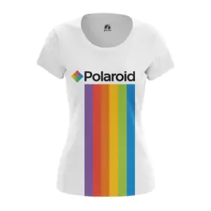Women’s t-shirt Polaroid Rainbow Logo Top Idolstore - Merchandise and Collectibles Merchandise, Toys and Collectibles 2