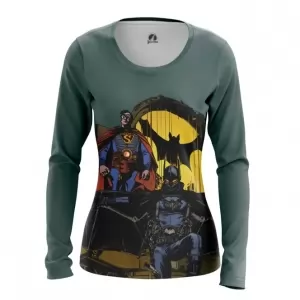 Women’s Long Sleeve Steampunk Batman Superman Idolstore - Merchandise and Collectibles Merchandise, Toys and Collectibles 2