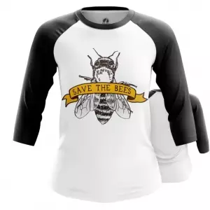 Buy womens raglan save the bees quote - product collection