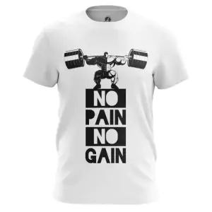 Men’s t-shirt No pain no gain Powerlifting Top Idolstore - Merchandise and Collectibles Merchandise, Toys and Collectibles 2